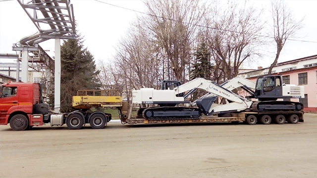 фото доставки экскаваторов Terex в Калининград